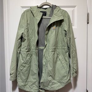 Carhartt Light Sage Green Hooded Utility Jacket